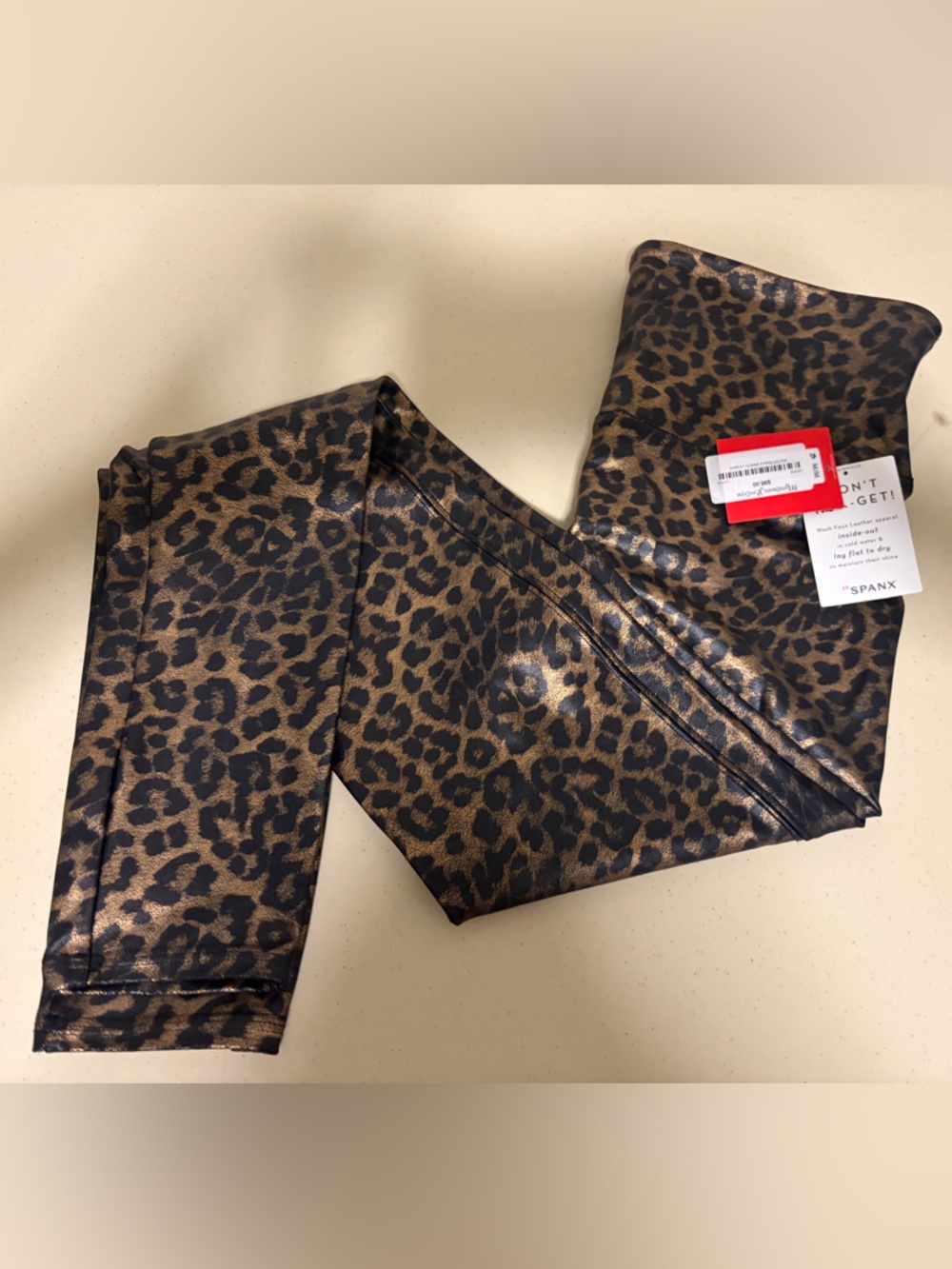 NWT SPANX by Sara Blakely Metallic Leopard